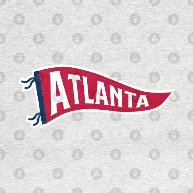 Atlanta Pennant - White by KFig21